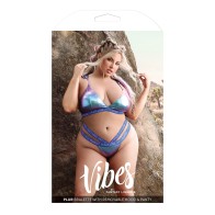 Vibes Plur Holographic Bralette