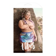 Falda Holográfica Vibes Plur de Fantasy Lingerie