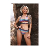 Fantasy Lingerie Love is Love Cutout Set - S/M Bright & Playful