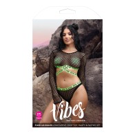 Fantasy Lingerie Vibes Fishnet Set