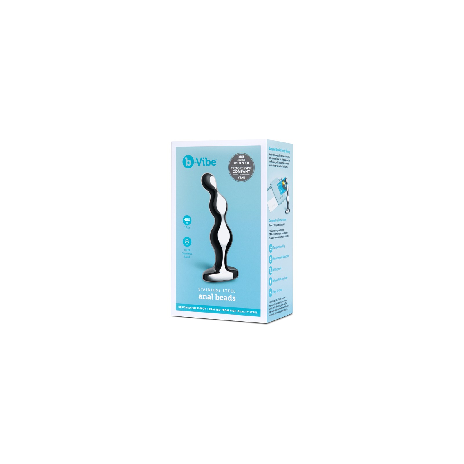 Perlas Anales de Acero Inoxidable b-Vibe