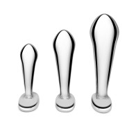 b-Vibe Stainless Steel P-Spot Plug Training Set