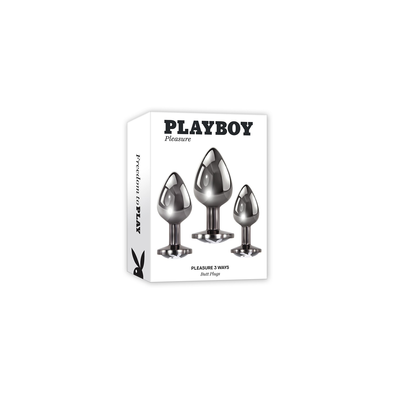 Playboy Pleasure 3 Ways 3-Piece Anal Plug Set