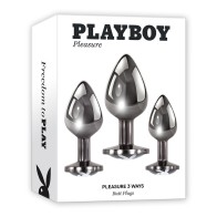 Playboy Pleasure 3 Ways 3-Piece Anal Plug Set