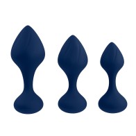 Kit de 3 Piezas de Plug Anal de Silicona Playboy - Explora con Seguridad