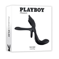 Playboy Rechargeable Cock Ring with Vibration for Couples