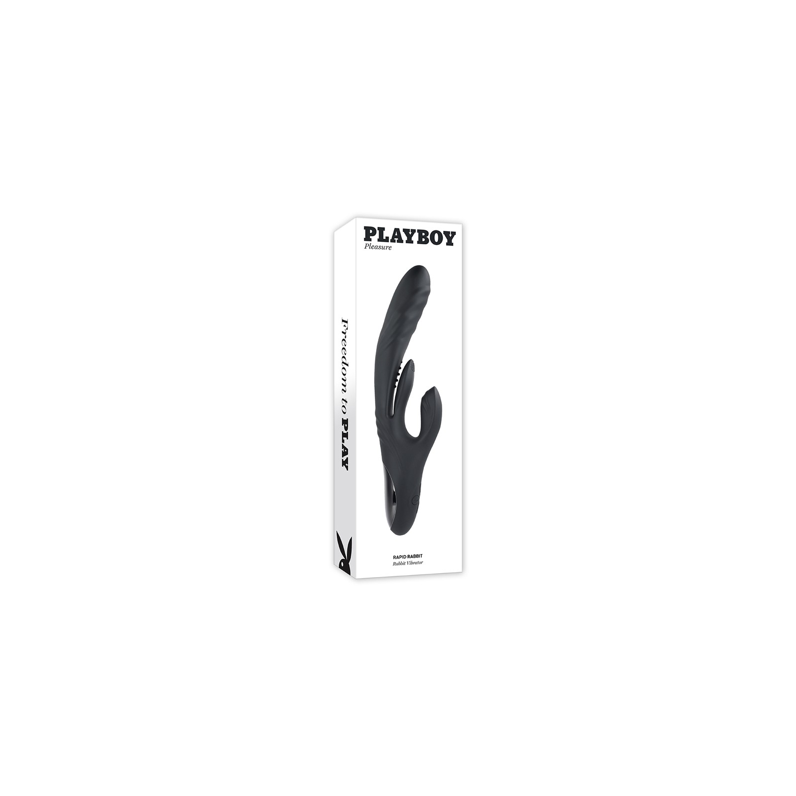 Vibrador Dual Estimulación Rapid Rabbit Playboy en Negro