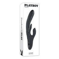 Playboy Rapid Rabbit Dual Stimulation Vibrator Black