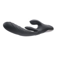 Playboy Rapid Rabbit Dual Stimulation Vibrator Black