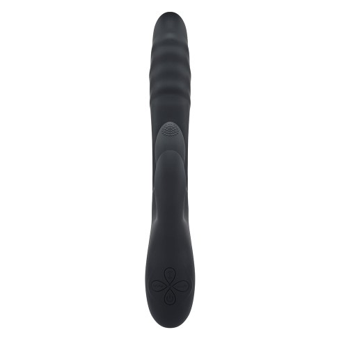 Playboy Rapid Rabbit Dual Stimulation Vibrator Black