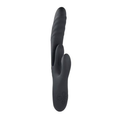 Playboy Rapid Rabbit Dual Stimulation Vibrator Black