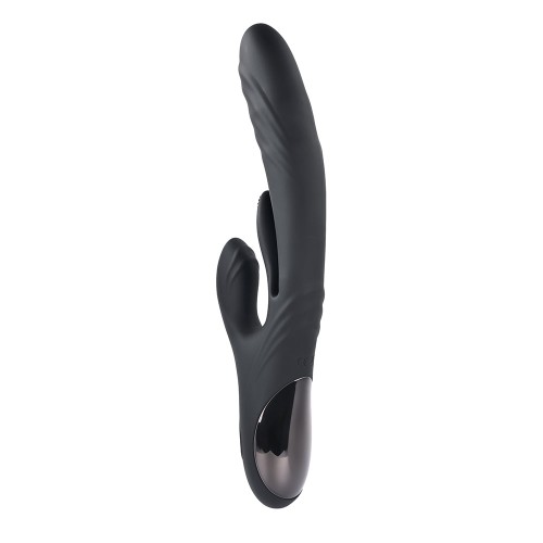 Playboy Rapid Rabbit Dual Stimulation Vibrator Black