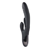 Vibrador Dual Estimulación Rapid Rabbit Playboy en Negro