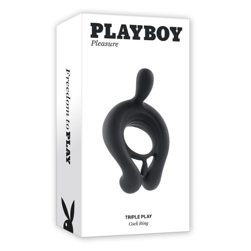 Cockring Vibrador Playboy Triple Play