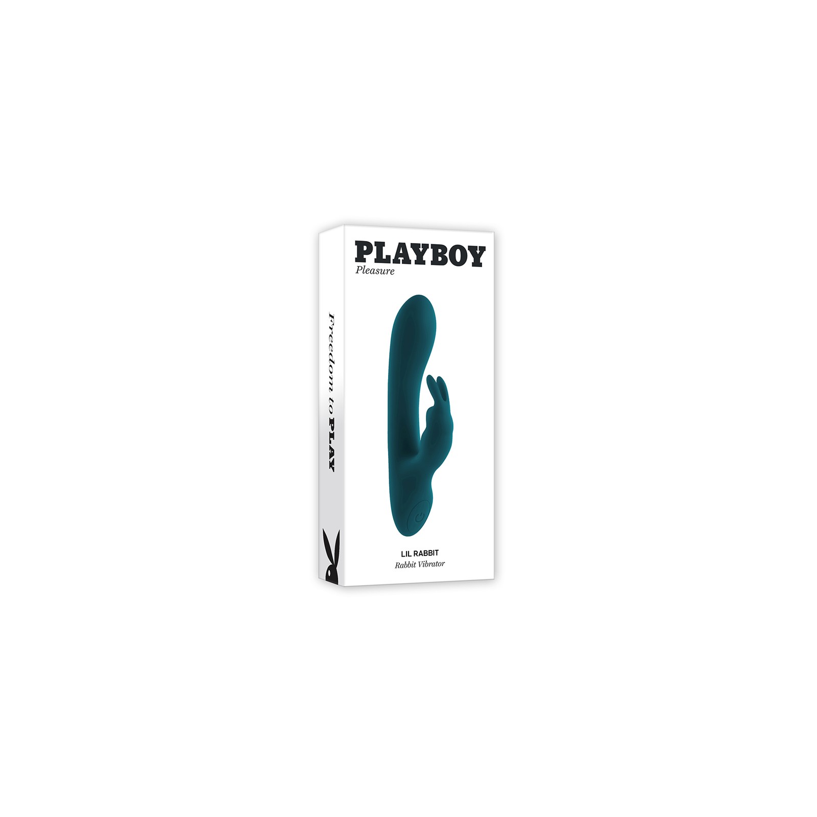 Playboy Lil Rabbit Silicone Vibrator Dual Stimulation Deep Teal