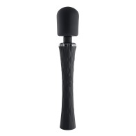 Vibrador Wand Recargable de Silicona Playboy Royal en Negro