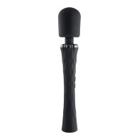 Vibrador Wand Recargable de Silicona Playboy Royal en Negro