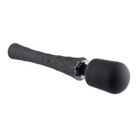 Vibrador Wand Recargable de Silicona Playboy Royal en Negro