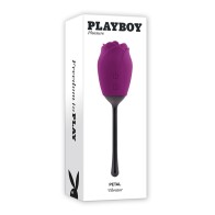 Vibrador Recargable con Lengua Movible Playboy Petal