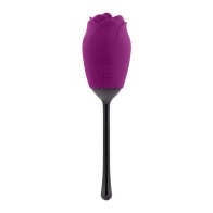 Vibrador Recargable con Lengua Movible Playboy Petal