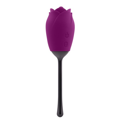 Vibrador Recargable con Lengua Movible Playboy Petal