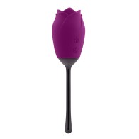 Vibrador Recargable con Lengua Movible Playboy Petal