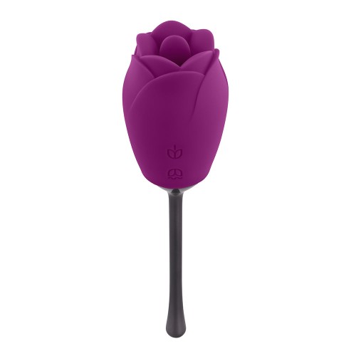 Vibrador Recargable con Lengua Movible Playboy Petal