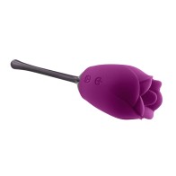 Vibrador Recargable con Lengua Movible Playboy Petal