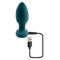 Playboy Plug Anal Vibrante y Giratorio Spinning Tail Teaser