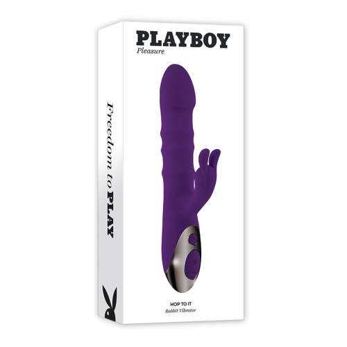 Playboy Hop To It Thrusting Silicone Rabbit Vibrator