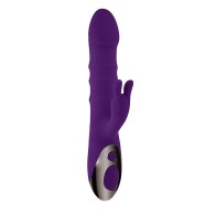 Playboy Hop To It Thrusting Silicone Rabbit Vibrator