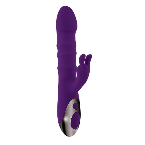 Playboy Hop To It Thrusting Silicone Rabbit Vibrator