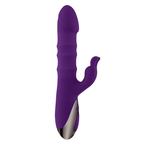 Playboy Hop To It Thrusting Silicone Rabbit Vibrator