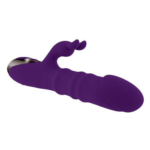 Playboy Hop To It Thrusting Silicone Rabbit Vibrator