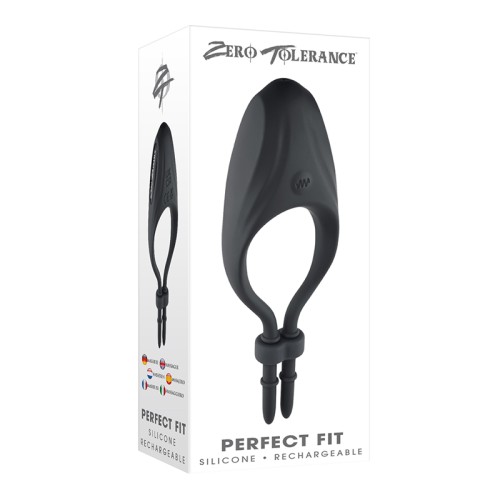 Zero Tolerance Vibrating Silicone Lasso Cockring - Black