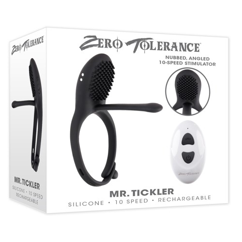 Zero Tolerance Mr. Tickler Anillo C de Control Remoto Recargable Negro