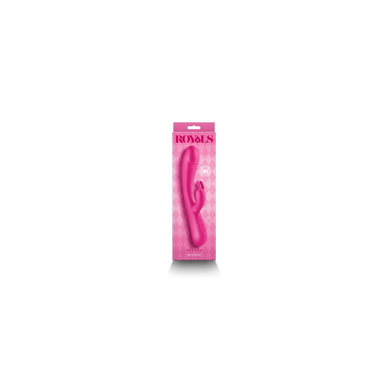 Royals Divine Warming Rabbit Vibrator Metallic Pink