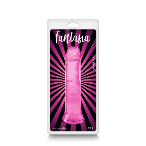 Fantasia Pink Jelly Dildo 6.5 in. for Enhanced Pleasure