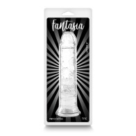 Dildo Jelly Fantasia Upper de 8 in. Transparente