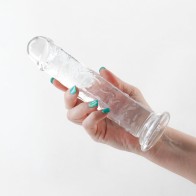 Dildo Jelly Fantasia Upper de 8 in. Transparente