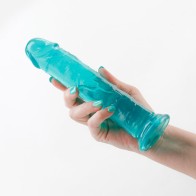 Dildo Jelly Fantasia Upper de 8 in. Verde Teal