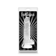 Fantasia Ballsy Dildo Jelly de 6.5 pulgadas Claro