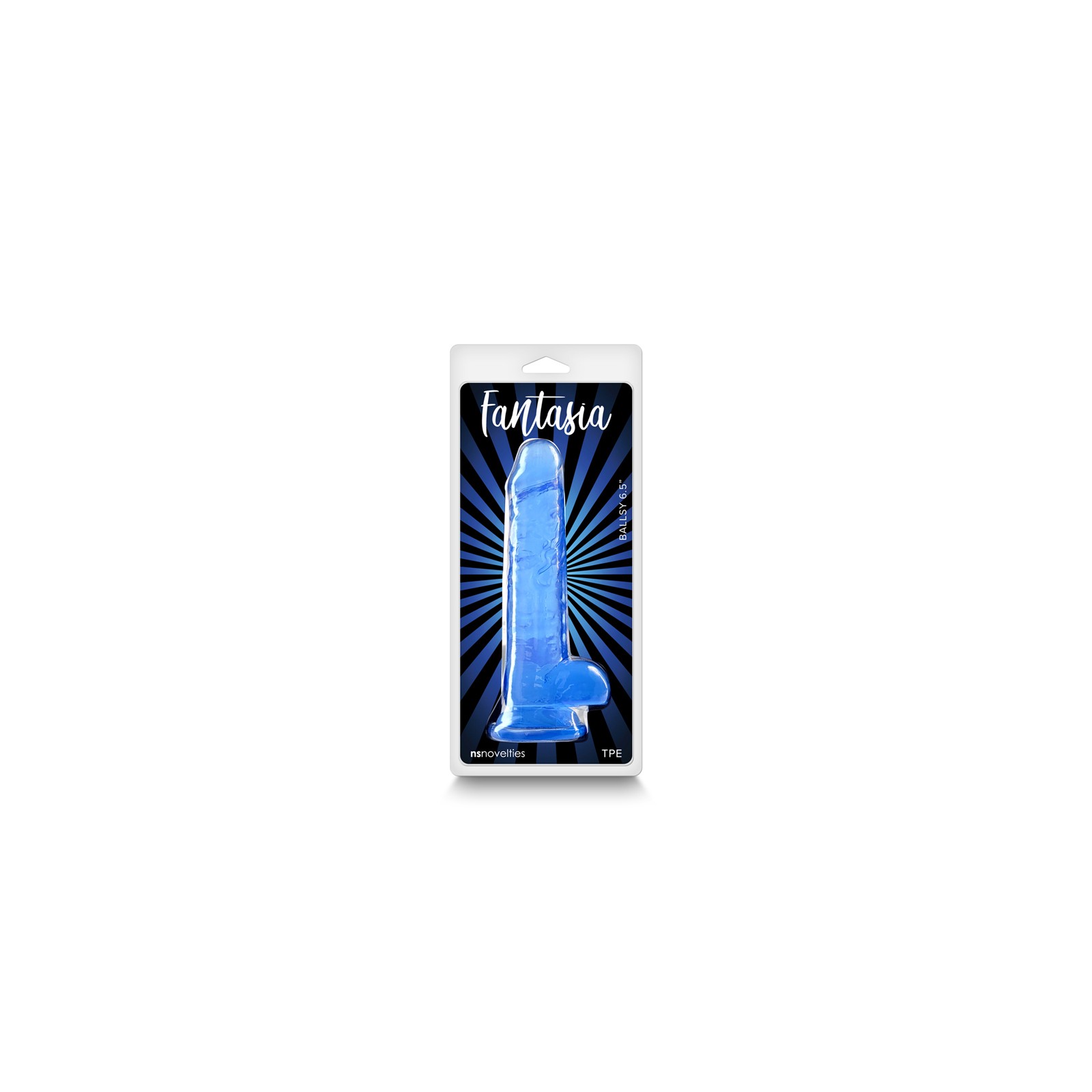 Fantasia Ballsy Jelly Dildo 6.5in Blue