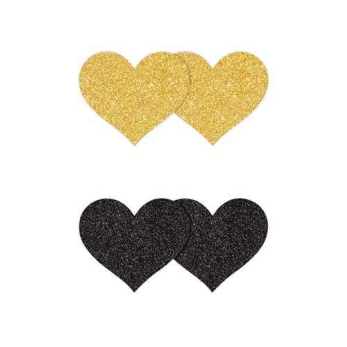 Pretty Pasties Glitter Hearts - Fun and Playful Body Decor