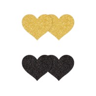 Pretty Pasties Glitter Hearts - Fun and Playful Body Decor