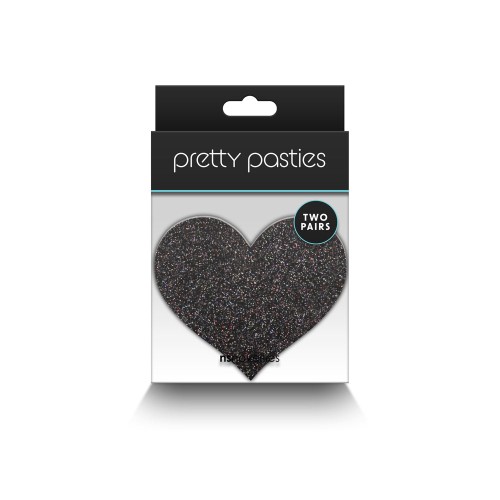 Pretty Pasties Glitter Hearts - Fun and Playful Body Decor