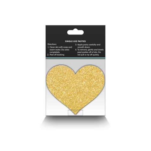 Pasties Brillantes Corazones - Decoración Corporal Divertida y Juguetona