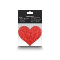 Pretty Pasties Corazones Brillantes Rojo/Plata