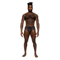 Male Power Sassy Lace Bikini Black