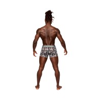 Short Trasparente Seamless Male Power Prints Optical S